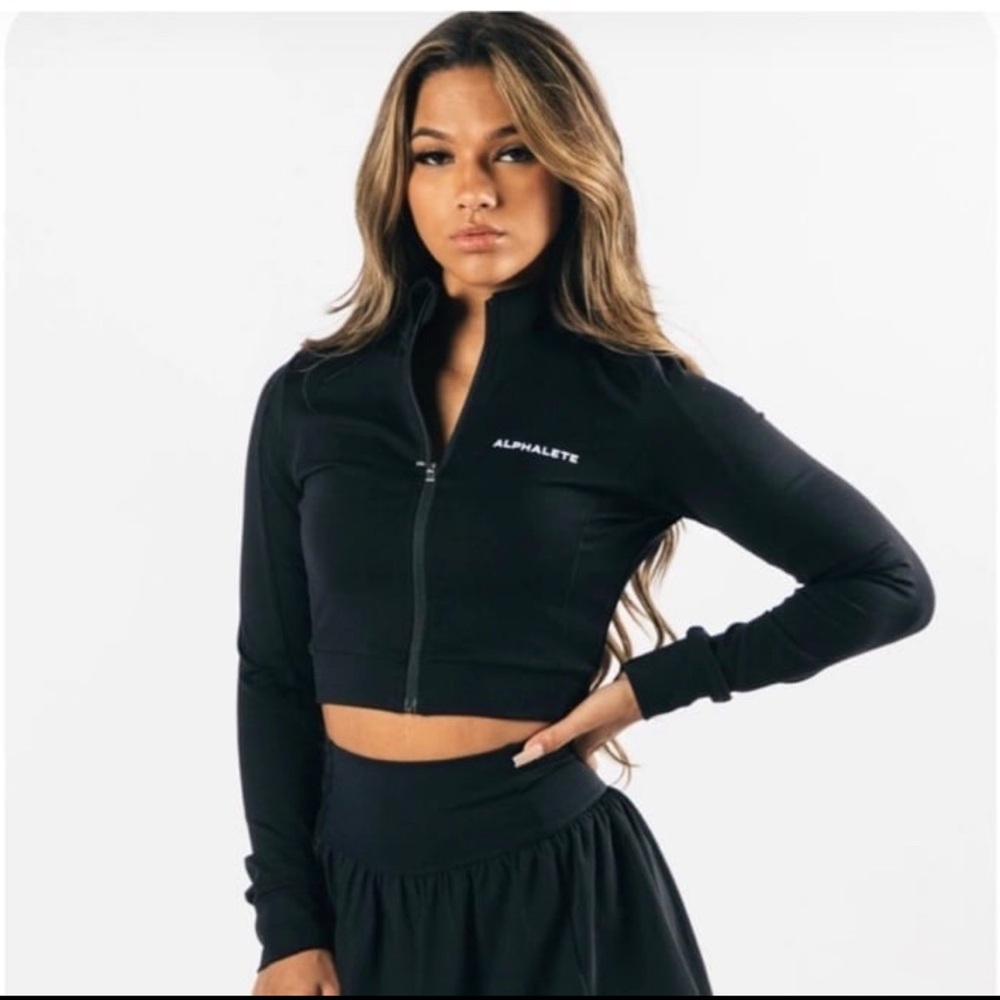 Alphalete Premium Trace Crop Jacket XS